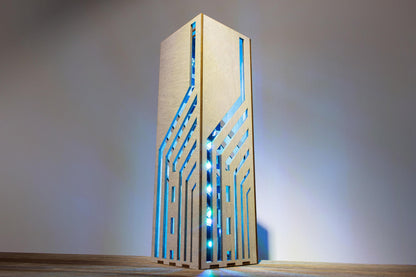 Inclined Lines Lamp — Neon RGB Desk Light