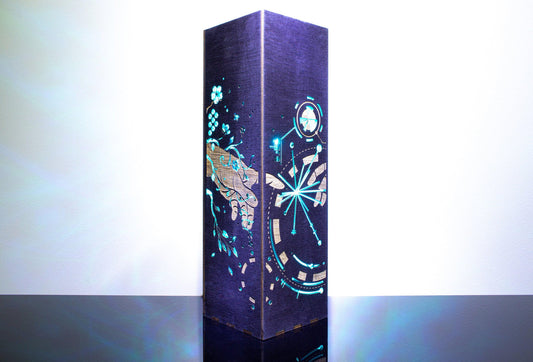 AI Creation Night Light | Handmade Wooden Lamp, Software Engineer Gift