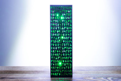 Viking Runes Lamp — Nordic Shadow Night Light