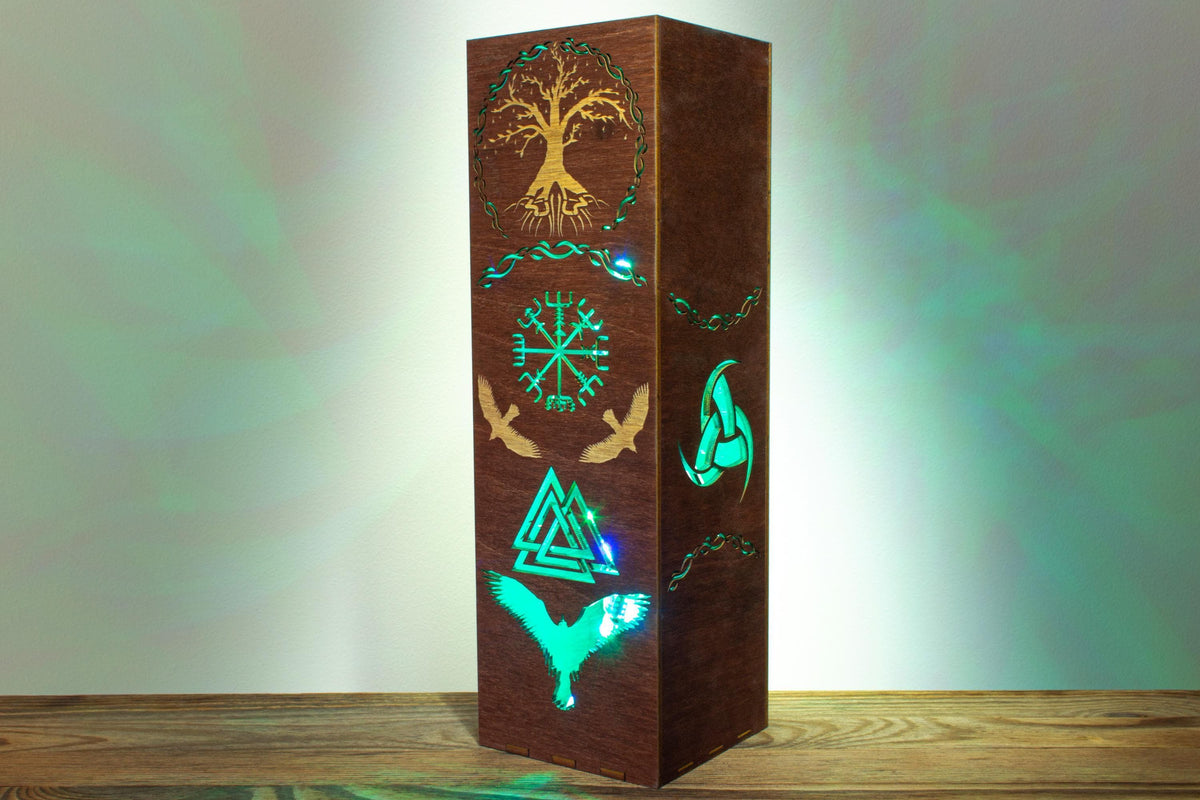 Norse Mythology Lamp — Yggdrasil & Runes Light