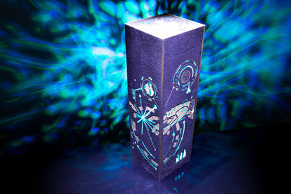 AI Creation Night Light | Handmade Wooden Lamp, Software Engineer Gift