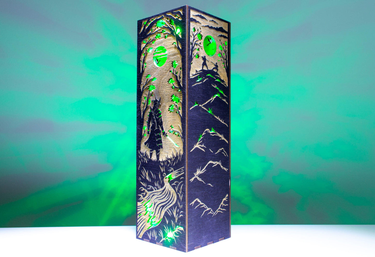 Samurai Sunset Lamp — Katana Shadow Light