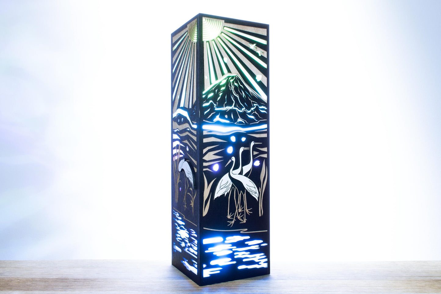 Mount Fuji Lamp — Cherry Blossom Lantern
