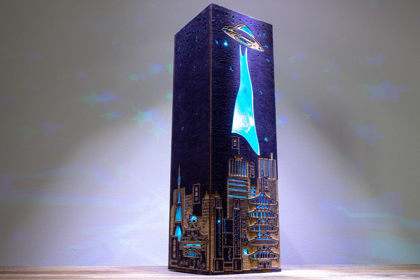 UFO Over Tokyo Lamp — Alien Abduction Light