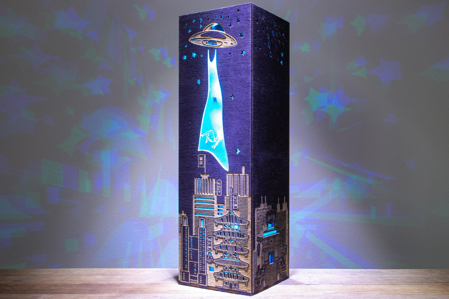 UFO Over Tokyo Lamp — Alien Abduction Light