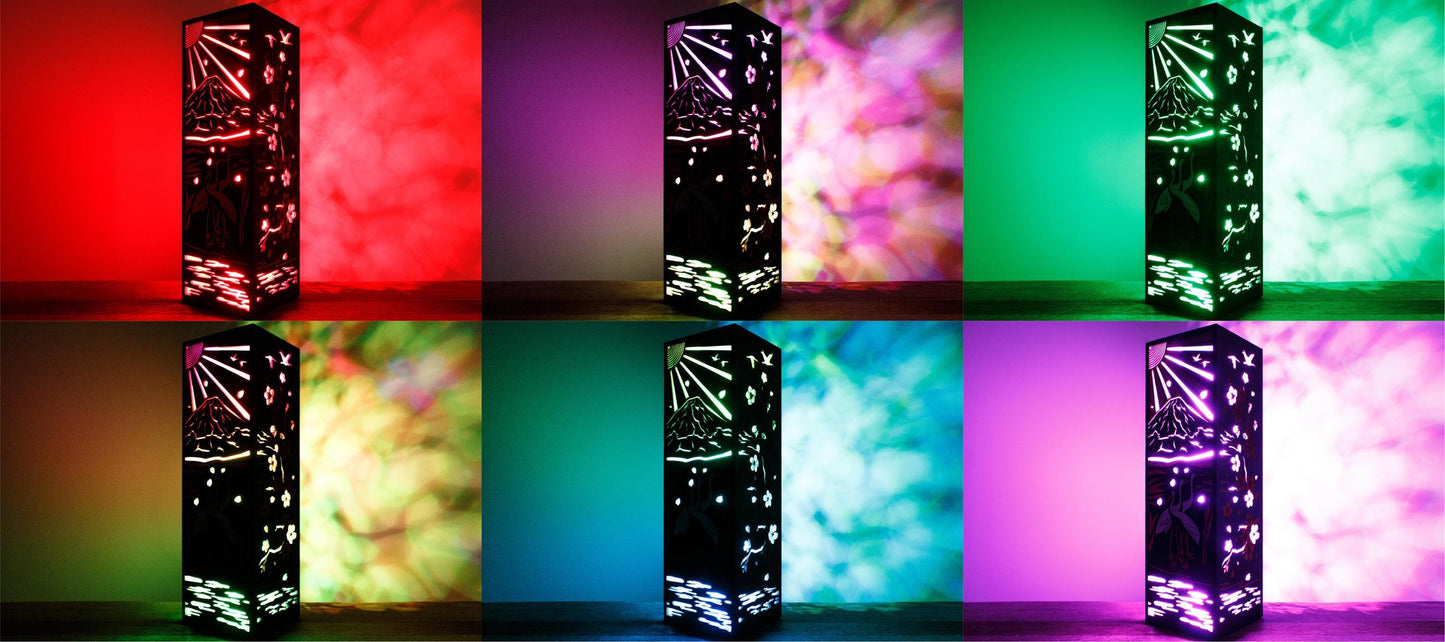 Mount Fuji Lamp — Cherry Blossom Lantern