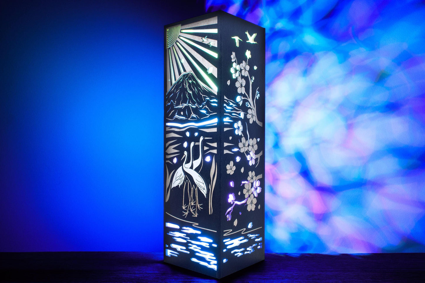 Mount Fuji Lamp — Cherry Blossom Lantern