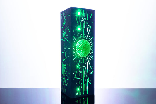 Sci-Fi Lamp - Personalized Abstract Art Light for IT Specialist (Multiple Colors and Functions)