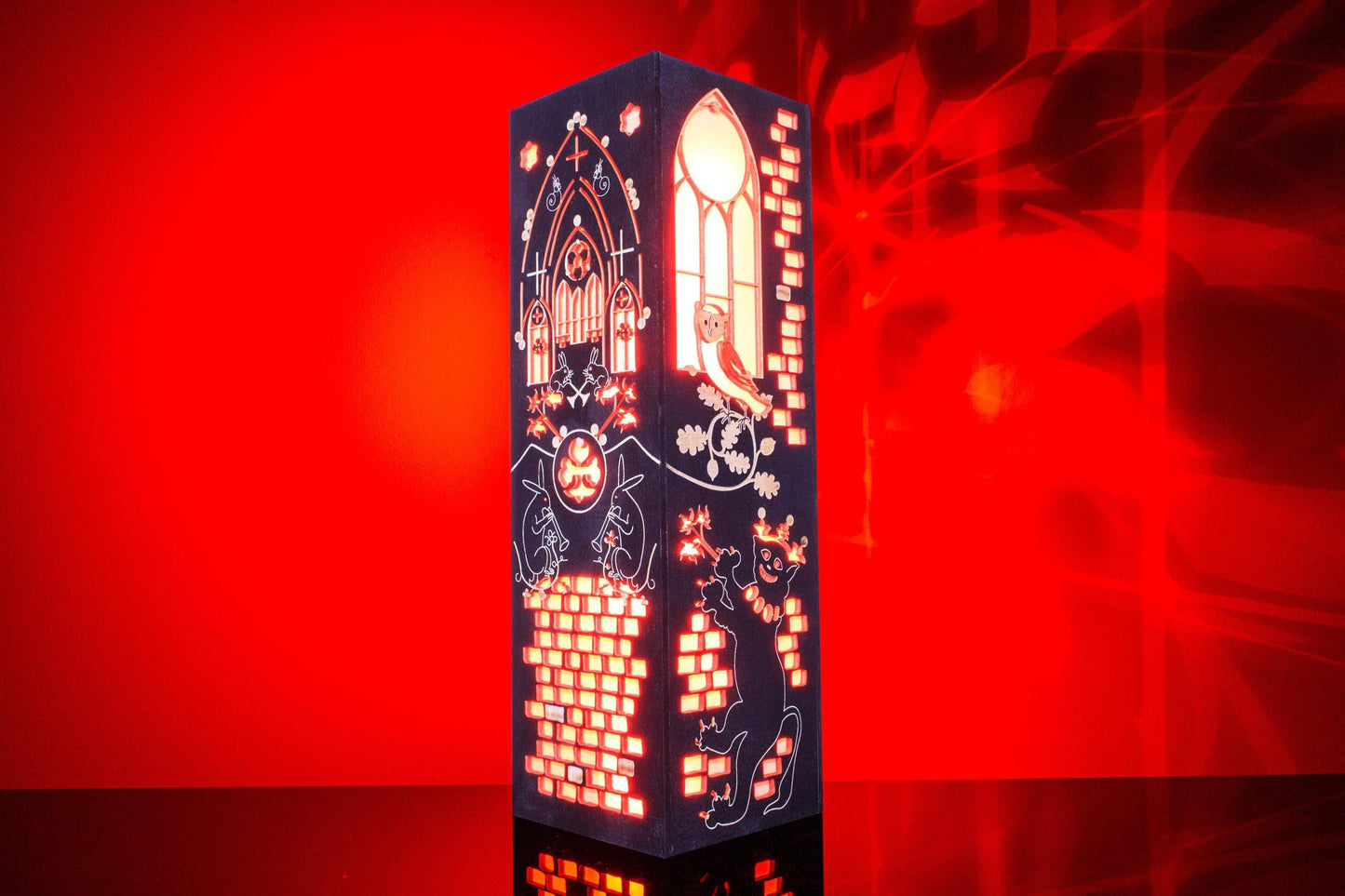 Medieval Animals Lamp — Cat King & Rabbits