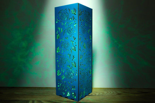 Sea Turtle Lamp | Ocean Marine Life Scene Night-Light | Modern Style LED RGB Night Lamp