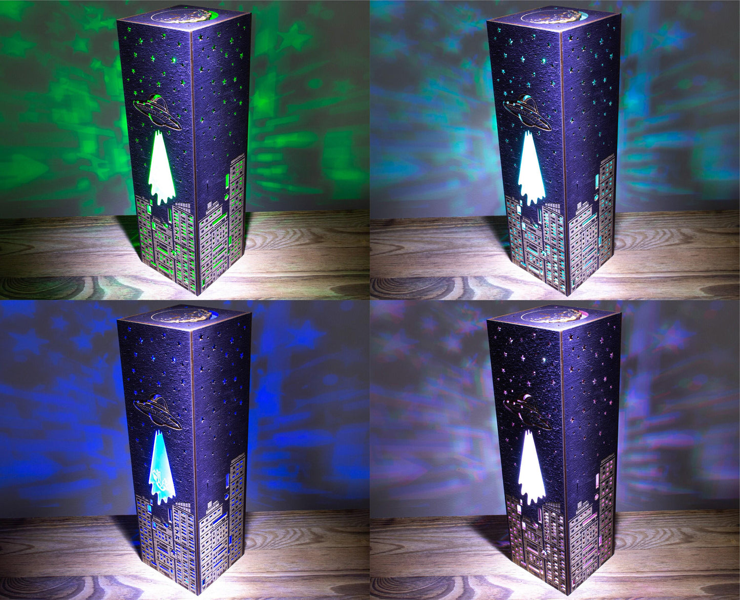 Alien Abduction Lamp — Sci-Fi Neon Light