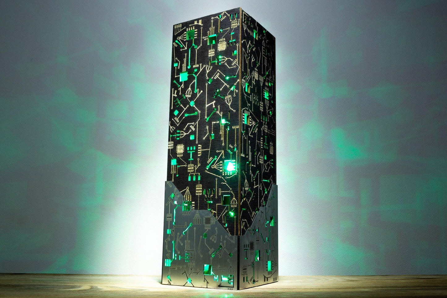 Metal-Look Cyber Lamp — Circuit Night Light