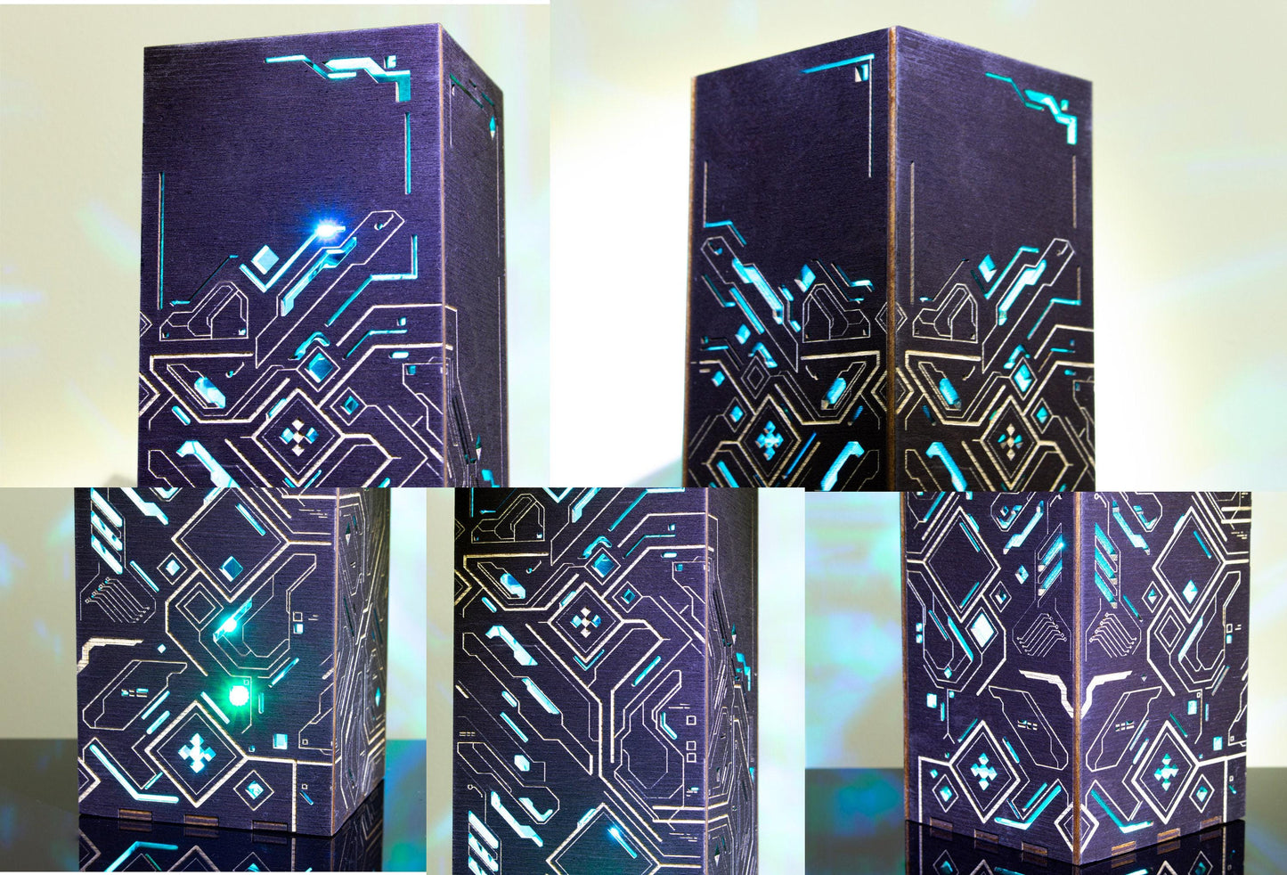 Cyber Lamp: Electric Circuit Board Design, Gaming Room Decor