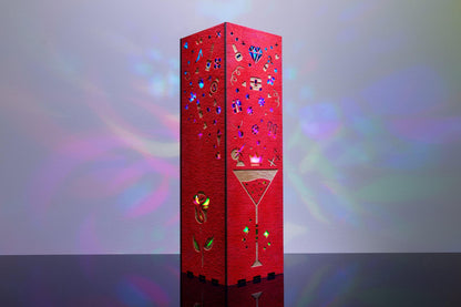 Red Fashion Lamp — Engraved RGB Light