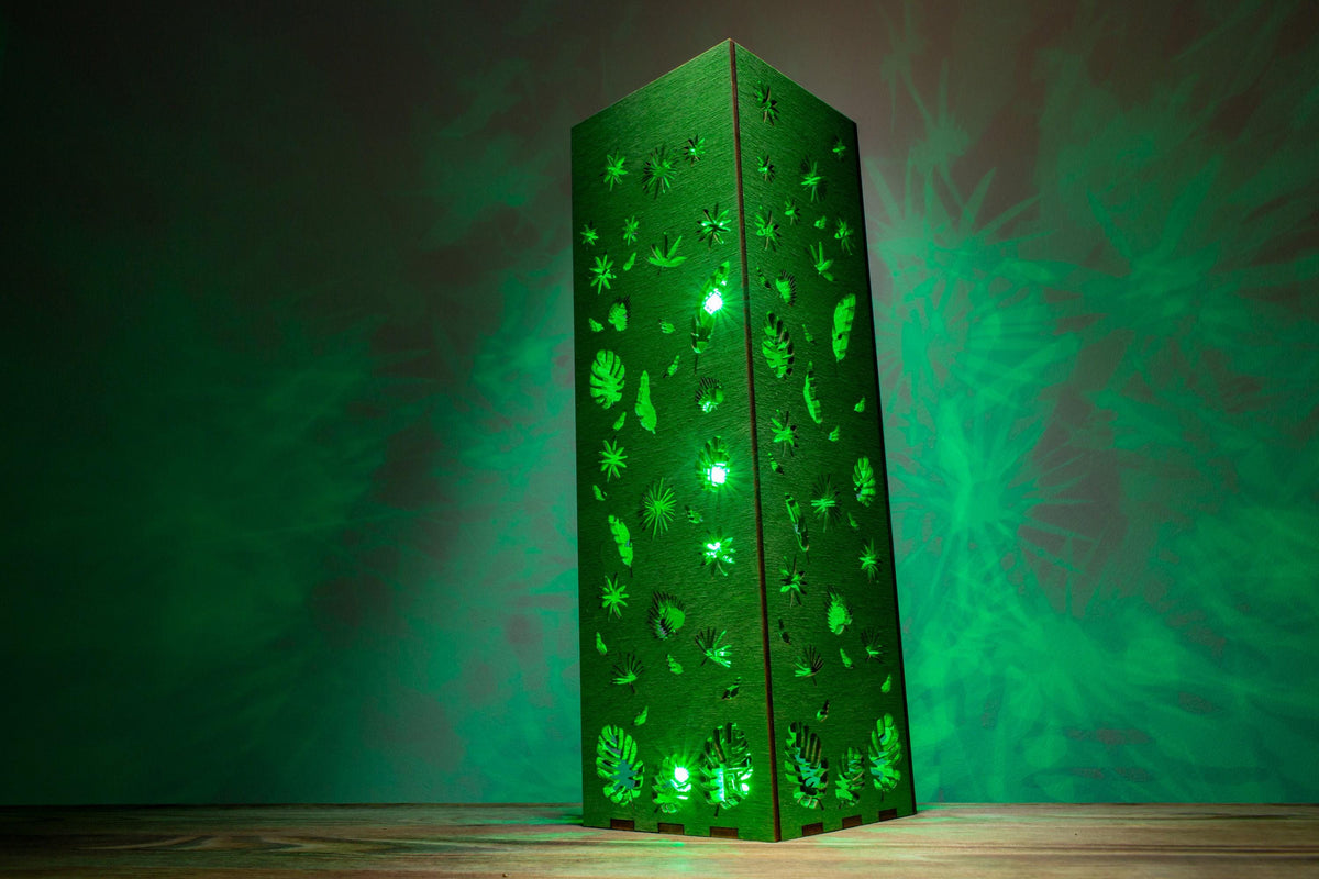 Monstera-Blatt-Lampe — Tropisches Nachtlicht