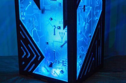 Circuit Board Lamp — Cyberpunk RGB Light