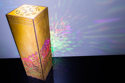 Aztec Geometric Lamp — Boho LED Night Light