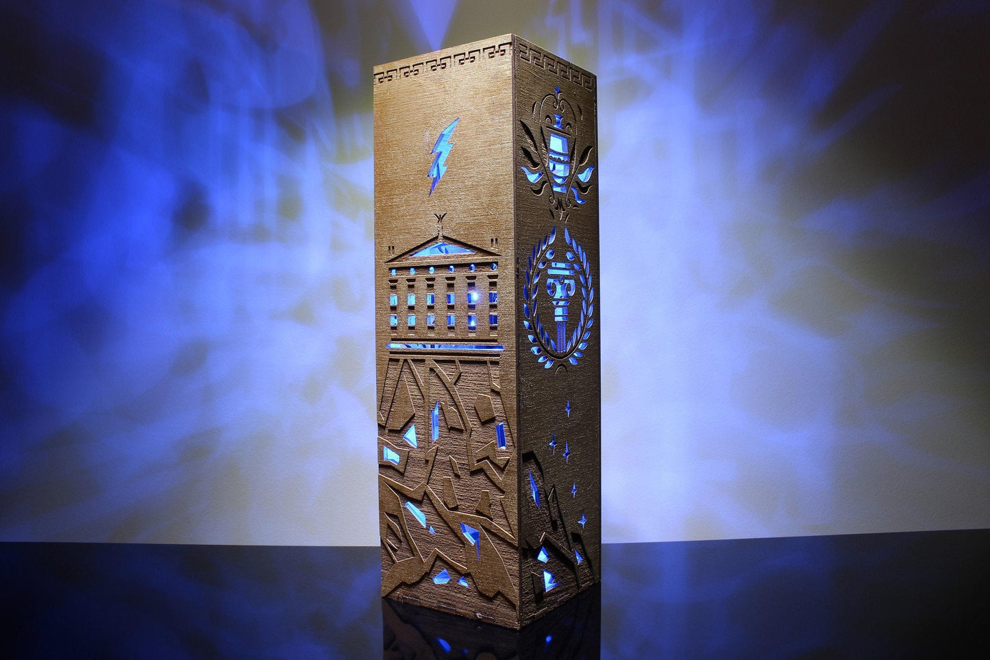 Greek Mythology Lamp | Mount Olympus | RGB Light Color Changing | Gaming Decor Halloween Lamp