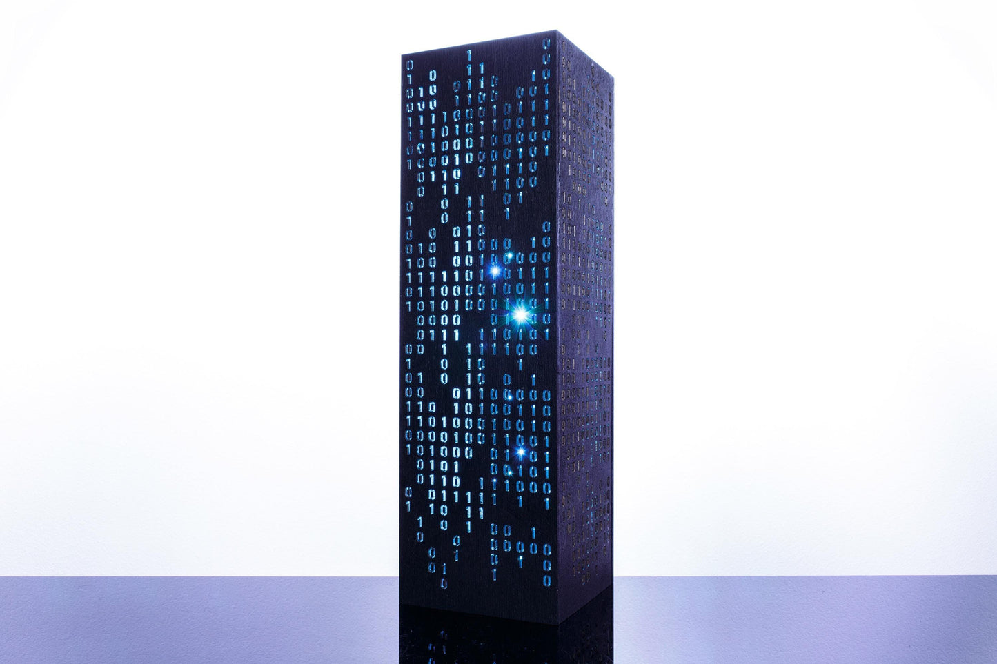 Binary Code Lamp | Cyberpunk Personalized Gift For Coder | Cyber Light