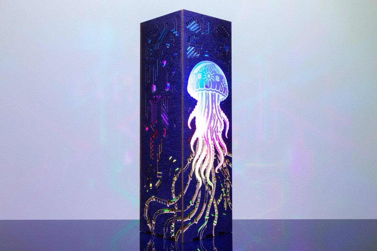 Cybernetic Jellyfish Lamp — RGB Desk Light