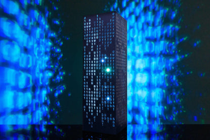 Binary Code Lamp | Cyberpunk Personalized Gift For Coder | Cyber Light