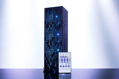 Binary Code Lamp | Cyberpunk Personalized Gift For Coder | Cyber Light