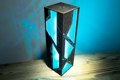 Binary Code Lamp — Falling Numbers Light