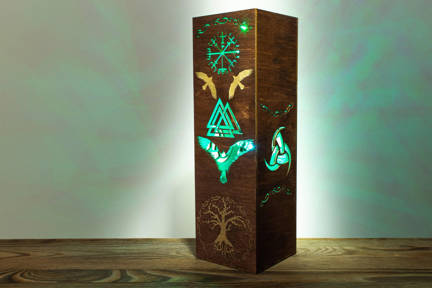 Odin's Ravens Lamp — Norse Night Light