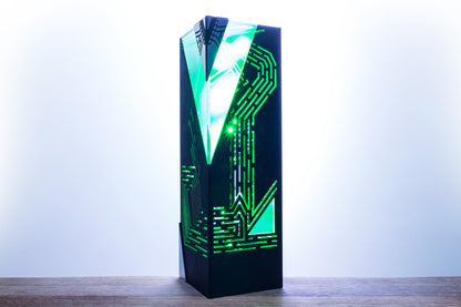 Geometric Cyber Lamp — RGB Coder Desk Light