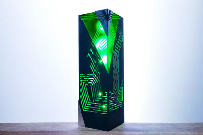 Geometric Cyber Lamp — RGB Coder Desk Light