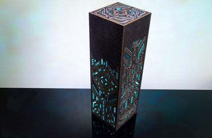 Futuristic Table Lamp | Cyberpunk LED Light, Gaming Room Decor