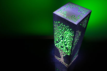 Tree of Life Lamp – Viking Norse Mythology Decor – Yggdrasil LED Night Light