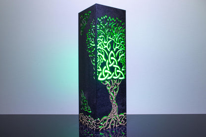 Tree of Life Lamp – Viking Norse Mythology Decor – Yggdrasil LED Night Light
