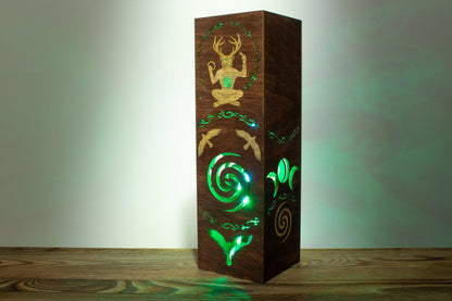 Cernunnos-Lampe – Nachtlicht des keltischen gehörnten Gottes