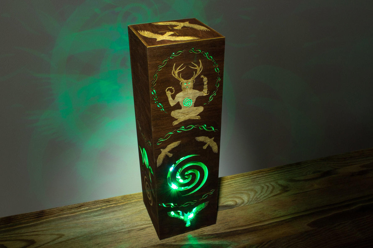 Cernunnos-Lampe – Nachtlicht des keltischen gehörnten Gottes