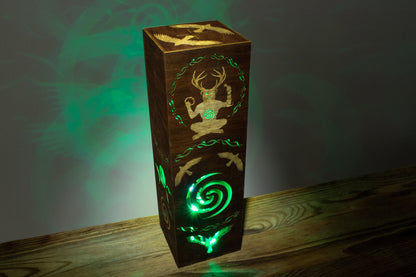 Cernunnos-Lampe – Nachtlicht des keltischen gehörnten Gottes