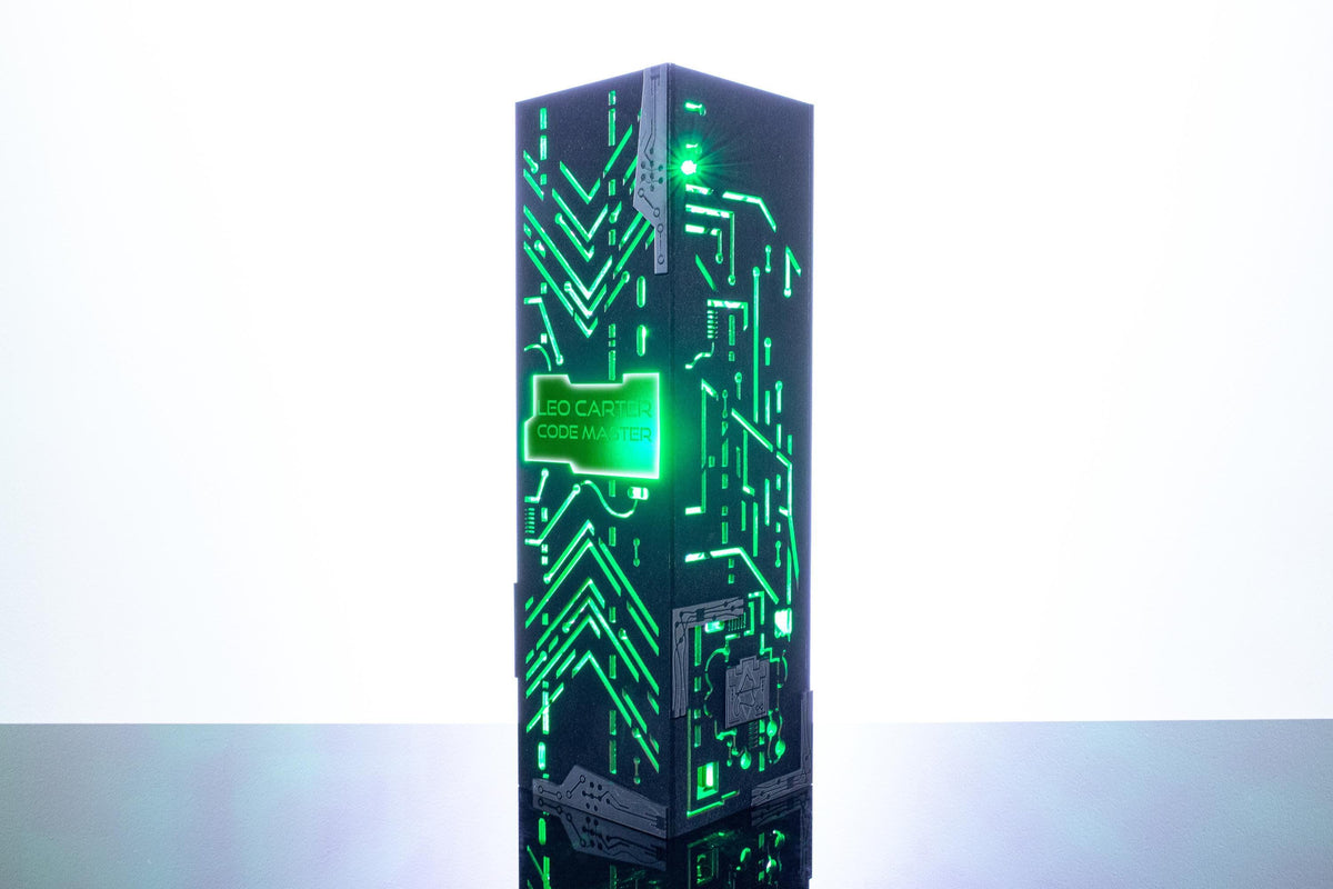 Cyber Style Lamp — Personalised Coder Gift
