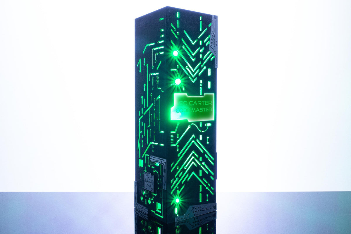 Cyber Style Lamp — Personalised Coder Gift