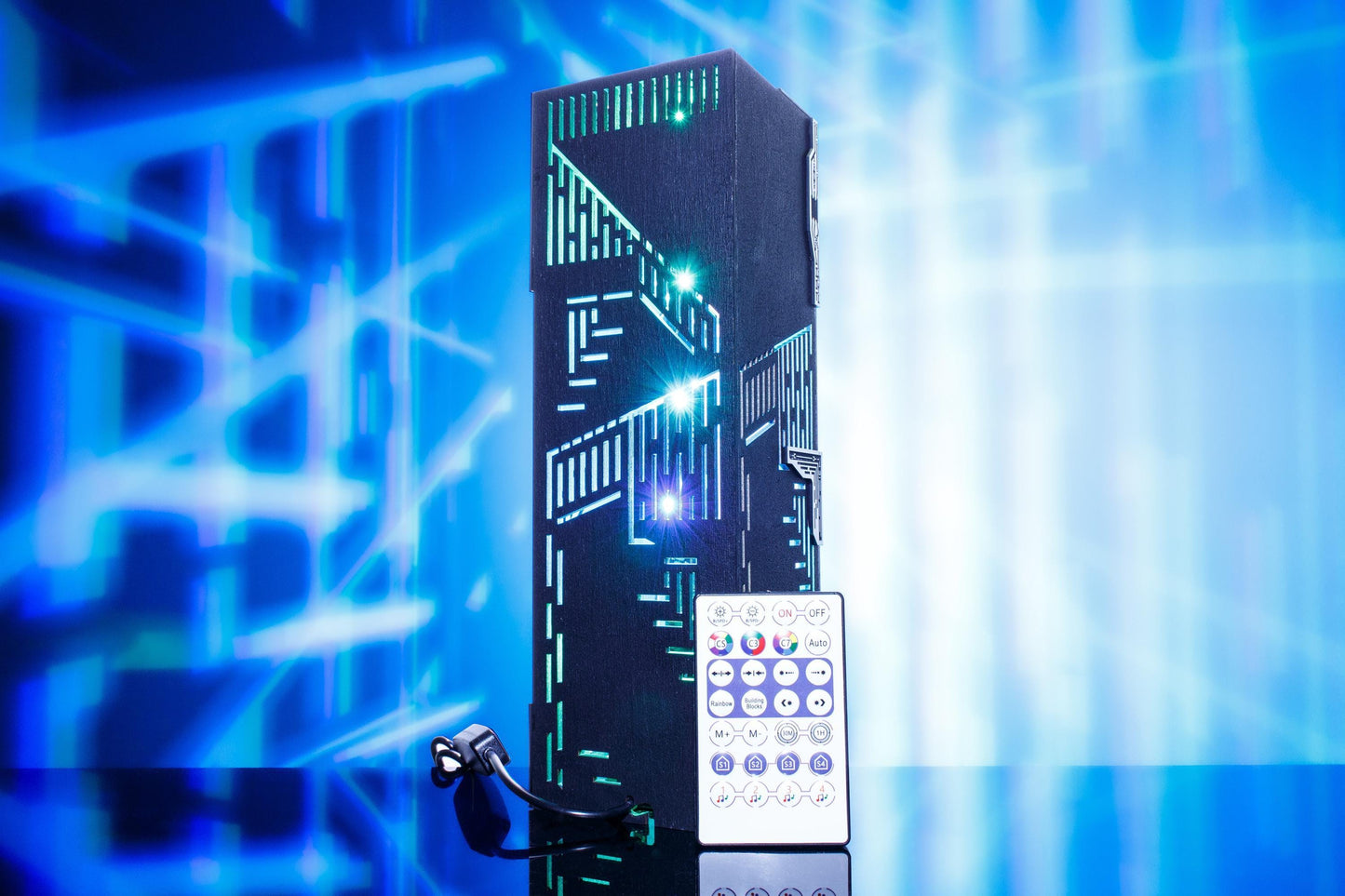 Circuit Board Lamp – Cyberpunk Style Night Light, Coder Tech Desk Gift