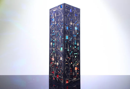 Circuit Board Prism Lamp — Sci-Fi Light