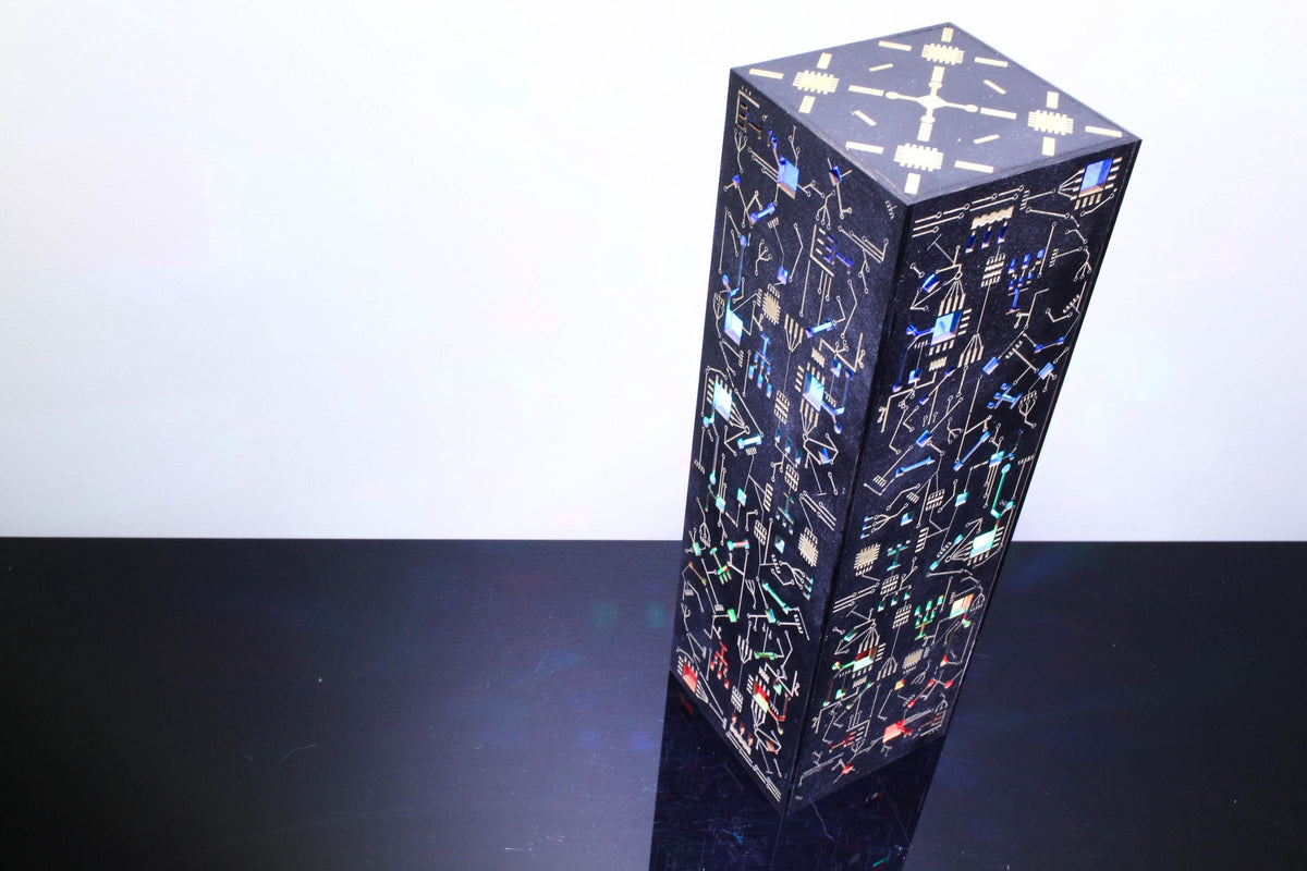 Circuit Board Prism Lamp — Sci-Fi Light