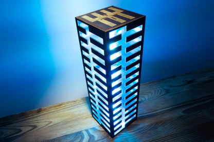 Neon Cyber Lamp — RGB Plywood Light