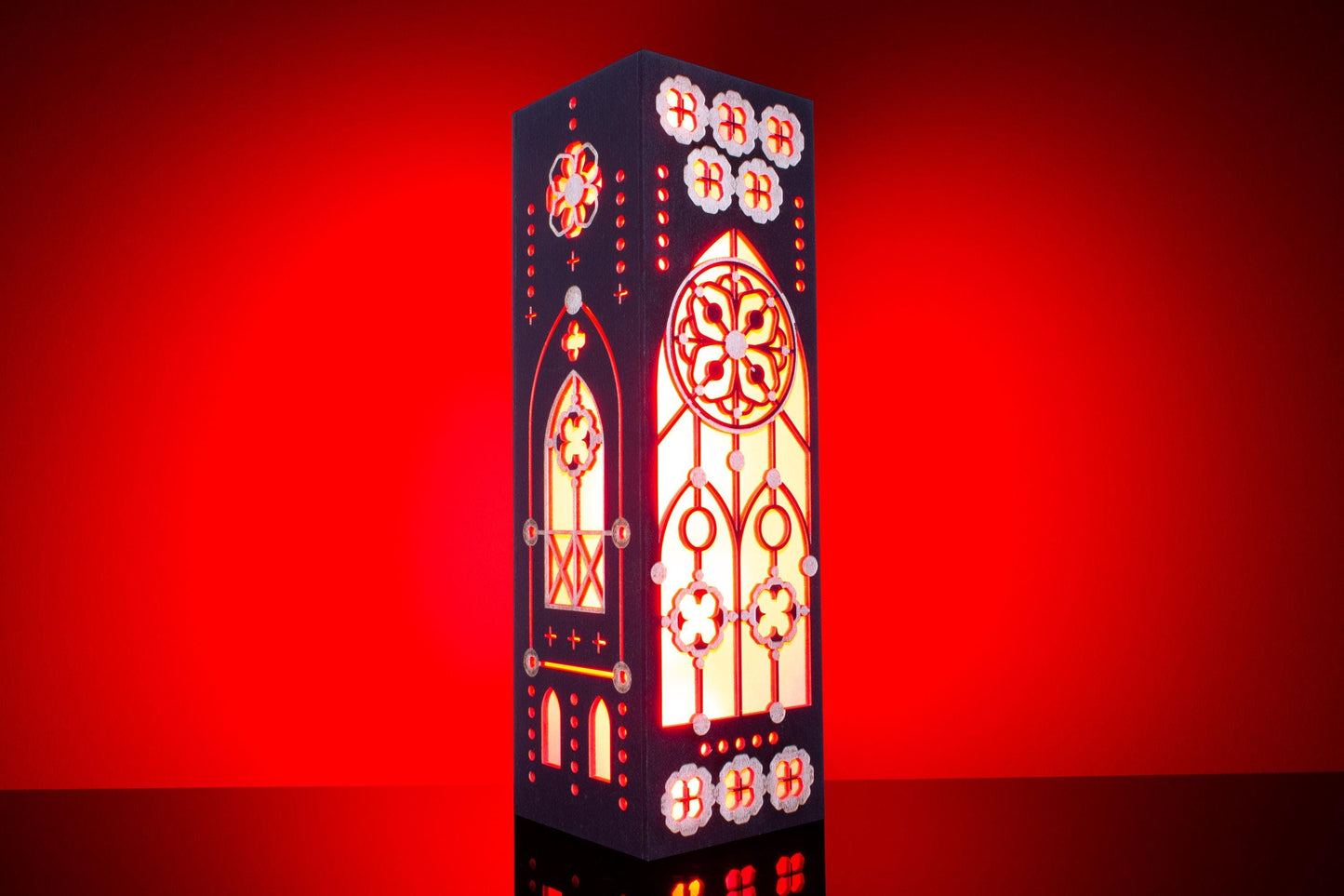 Gothic Stained Glass Lamp — Medieval Light
