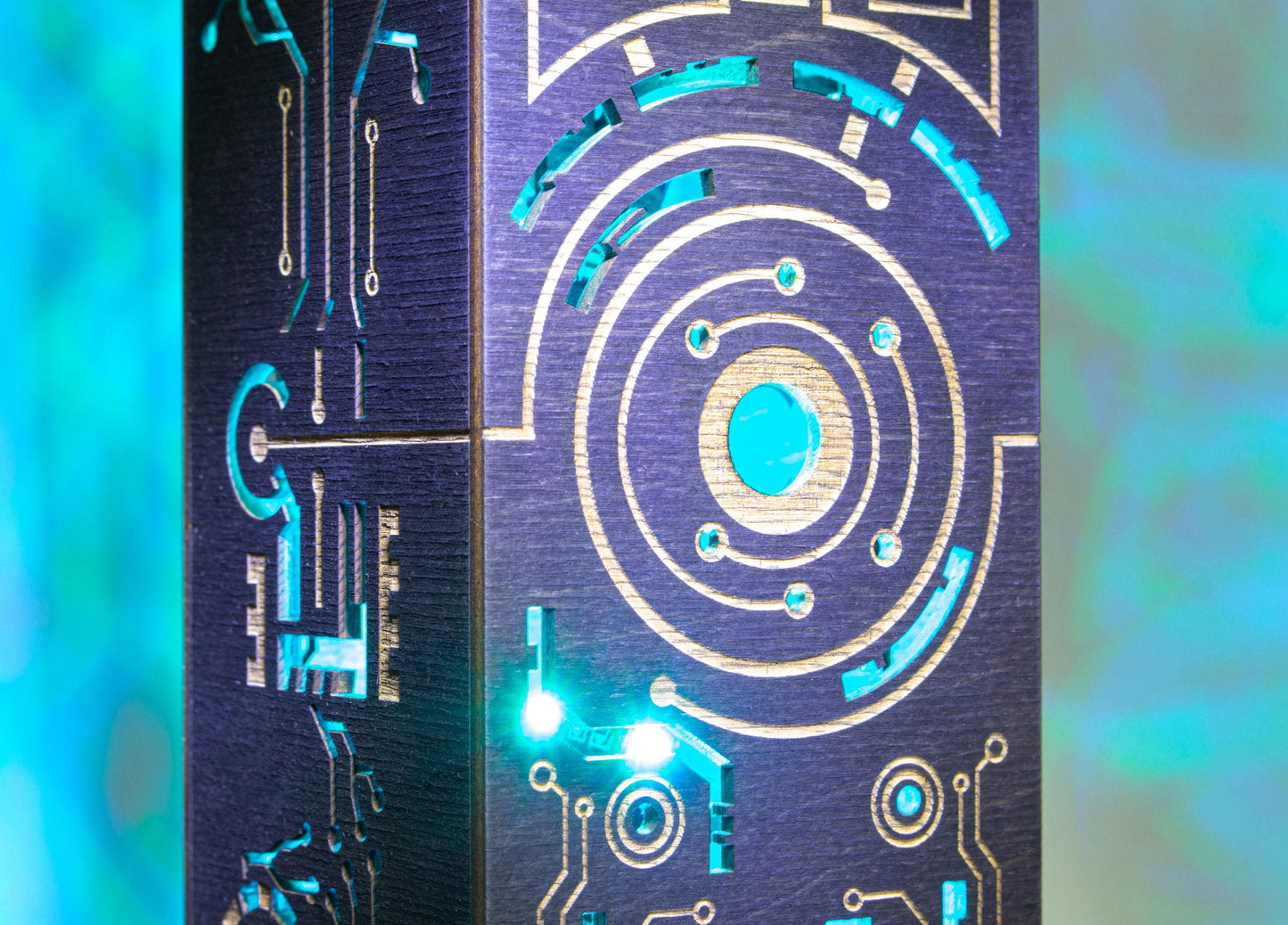 Cyberpunk Lamp | Sci-Fi Tech Night Light, Gaming Room Decor