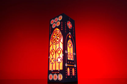 Gothic Stained Glass Lamp — Medieval Light
