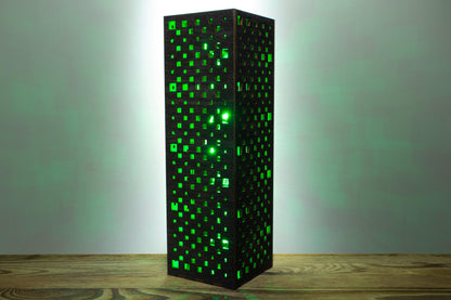 Quadrat-Muster Lampe — Sci-Fi RGB Licht