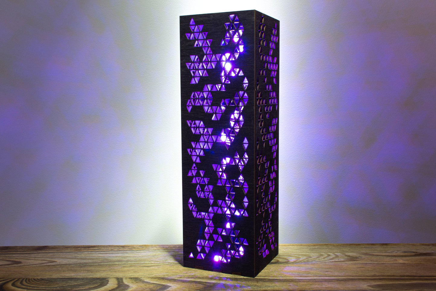 Triangle LED Desk Lamp | Handmade Cyberpunk RGB Night Light