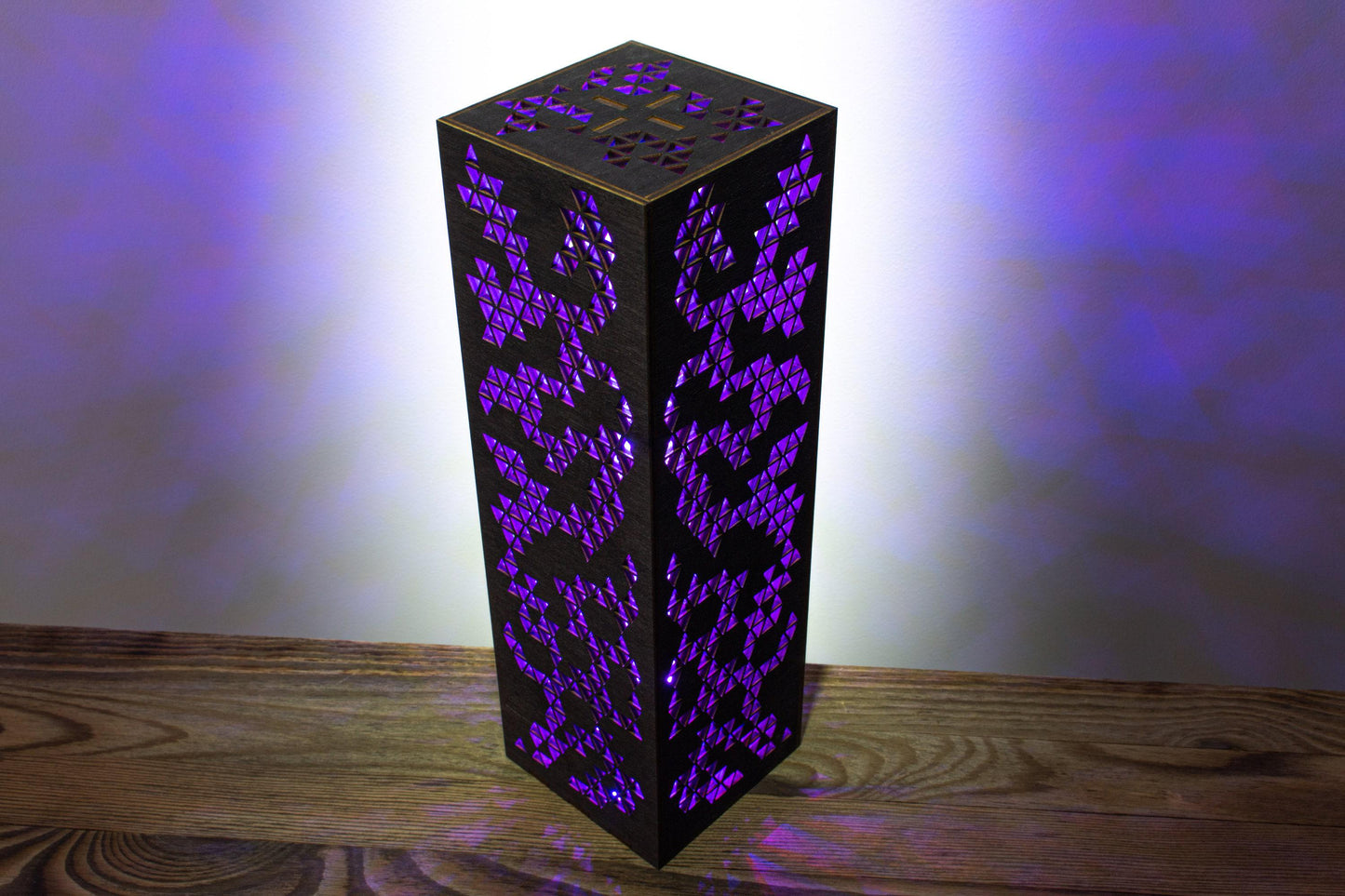Triangle LED Desk Lamp | Handmade Cyberpunk RGB Night Light