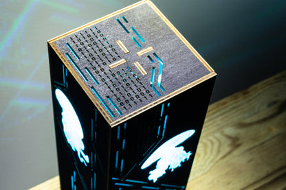 Cyber Jellyfish Lamp — Binary Code Light