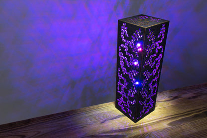 Triangle LED Desk Lamp | Handmade Cyberpunk RGB Night Light